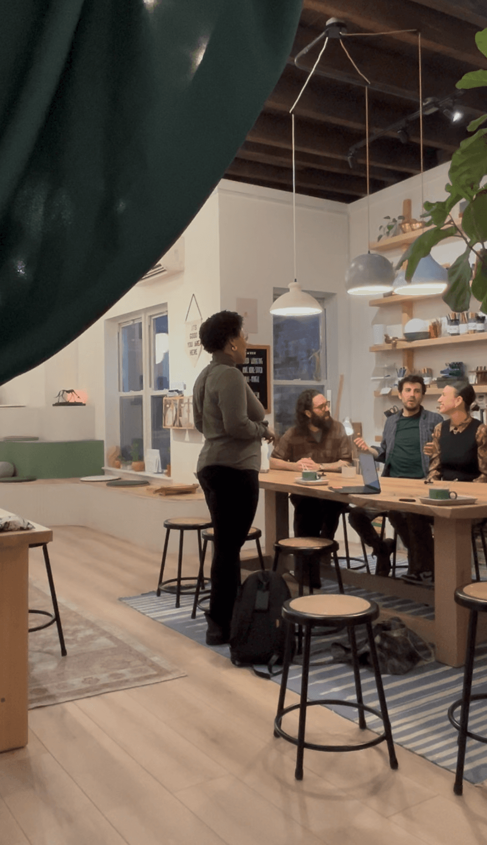 A creative workshop in progress